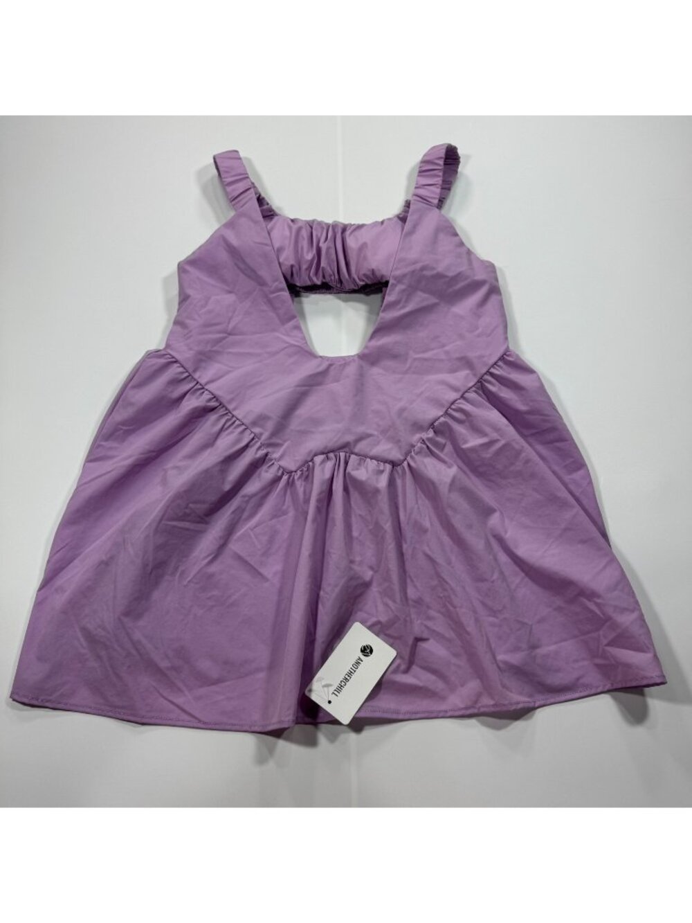 AnotherChill Dress Womens S Purple Nylon Mini Tennis Built-in Bra Sports Stretch